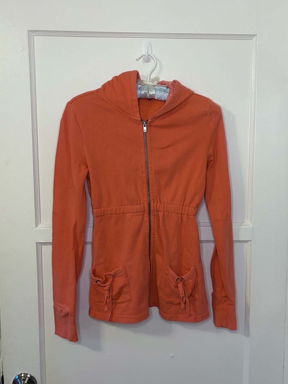 Hurley Coral Hooded Babydoll Sweatshirt